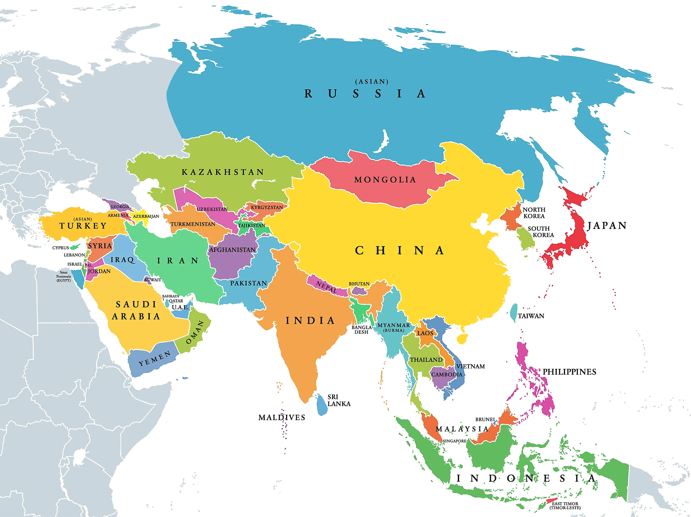 asia map